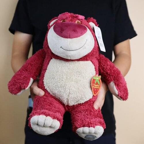 38cm Disney Lotso Bear Toy Story Plush Kawaii Stuffed Dolls ChildrenS Toys For Boys Girls 10 Years Gift Cute For Girlfriend New