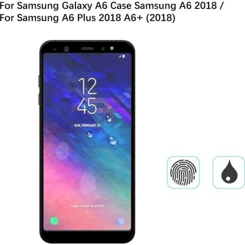 5PCS Ultra-Thin screen protector Tempered Glass For Samsung A6 2018 full Screen protective For Samsung A6 Plus 2018 A6+ (2018)