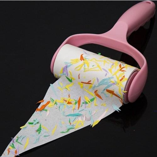 High Quality 60 Sheets With Handle Brush Dust Remover Sticky Clothes Pet Dog Hair Fabric Fluff Roller Cleaner Accessories