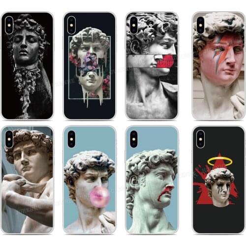 Art David Statue Phone Case For Asus Zenfone 7 Pro ZS671KS ZS670KS 6 5 5Z 4 Rog Phone 2 3 Max Pro M1 Plus M2 Shot Lite L1 Cover