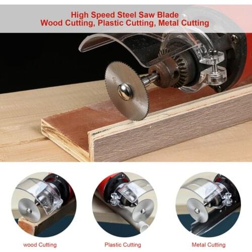 7pcs/set Mini HSS Circular Saw Blade Rotary Tool For Dremel Metal Cutter Power Tool Set Wood Cutting Discs Drill Mandrel Cutoff