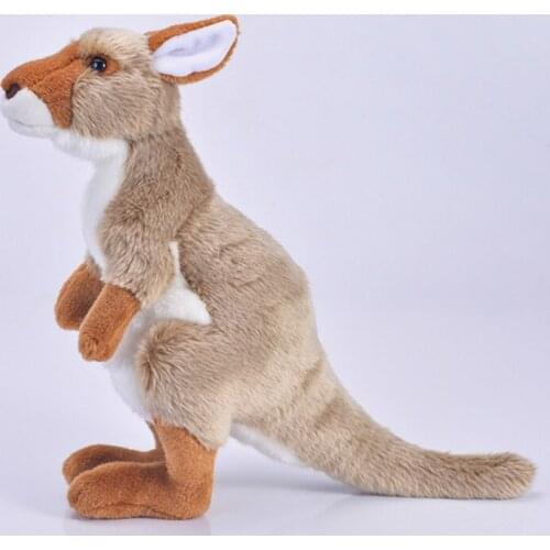 Simulation animal kangaroo doll children plush toy baby kid Stuffed toy gift cute kangaroo