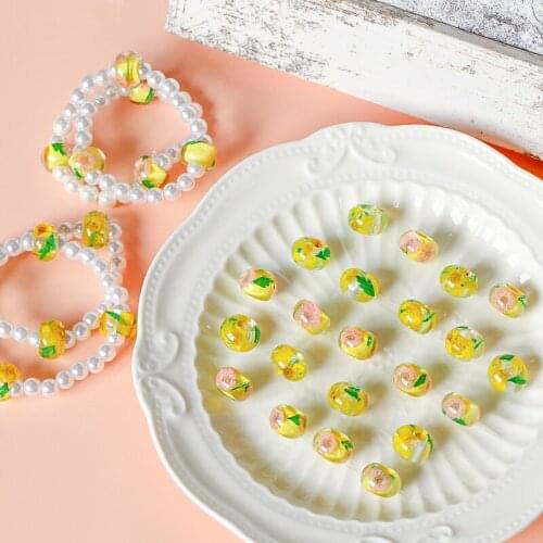 Ins wind uv Epoxy Large Aperture Beads Beaded Material DIY Necklace Bracelet Earrings Jewelry Accessories