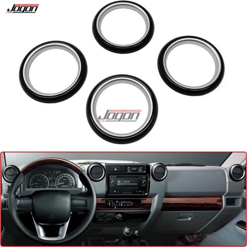 Interior Air Condition Vent Outlet Ring Trim For Toyota Land Cruiser J70 FJ70 FJ71 FJ76 FJ77 FJ78 FJ79 LC70 LC76 LC77 LC78 LC79
