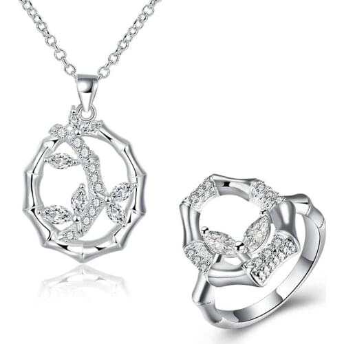 Fashion Silver Plated Jewelry Sets For Women Hyperbole Design Hot Sell Trendy Christmas Gift I gioielli