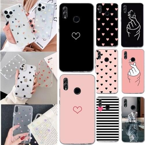 Soft Phone Case For Huawei Honor 10 Lite P Smart 2019 P10 P20 P30 Lite Cases Floral Mini Herat For Mate 10 20 Lite Pro Cover