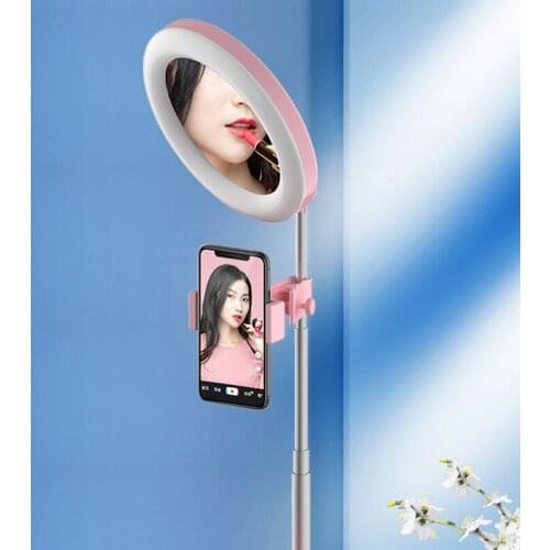 Photo Studio Phone Video Mini Desktop Table LED Ring Light Photography Dimmable Makeup Ring Lamp FKU66
