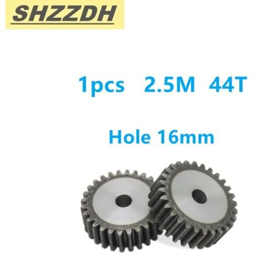 Precision spur gear 2.5 die 44 teeth inner hole 16mm spur gear thickness 25mm No. 45 high frequency quenching