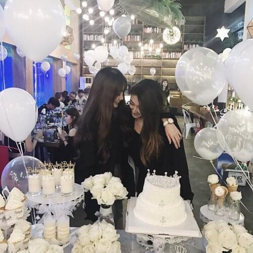 50pcs/lot Hot sale 10 inch transparent/white ballon Latex balloon clear 100 pcs / lot for wedding birthday