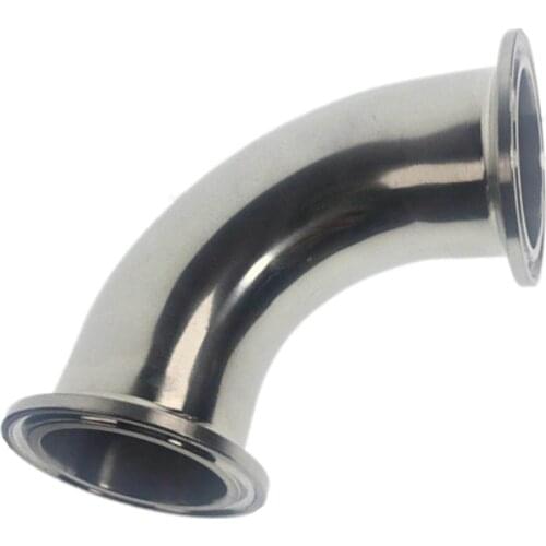 3/4"-4"(19-102mm) Sanitary Stainless Tri Clamp 90 Degree Elbow
