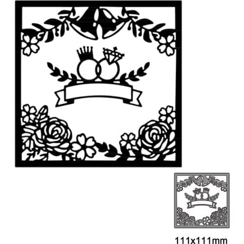 Happy Halloween Flowers and Leaves Peace Frame for DIY Scrapbooking Decorative and Card Making Embossing Craft 2021 New