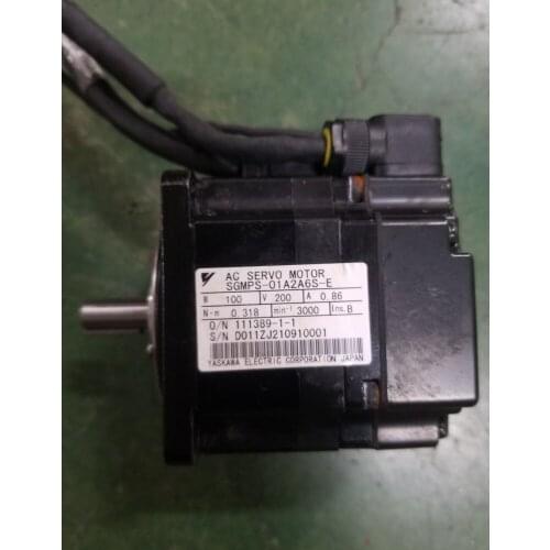 SGMPS-01A2A6S-E servo motor , used in good condition . 85% appearance new , good working , free shipping