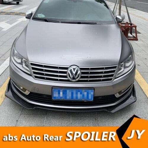 For CC Body kit spoiler 2009-2016 For Volkswagen CC SC ABS Rear lip rear spoiler front Bumper Diffuser Bumpers Protector