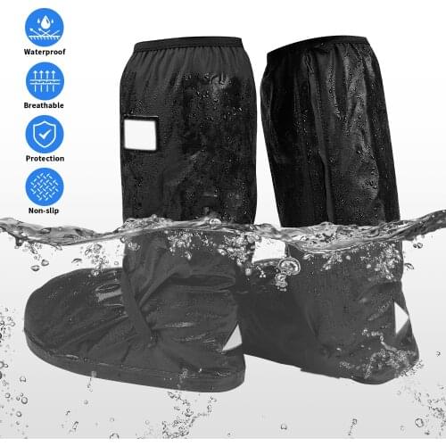 Universal Mens Reusable Waterproof Rain Boot Shoes Covers for Motorcycle Cycling Bike UTV ATV For Can-am X3 For Polaris RZR