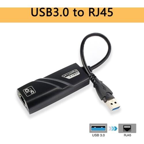 USB USB3.0 Rj45 Lan Ethernet Adapter Network Card to RJ45 Lan Ethernet Adapter for Windows 10 Macbook Xiaomi PC