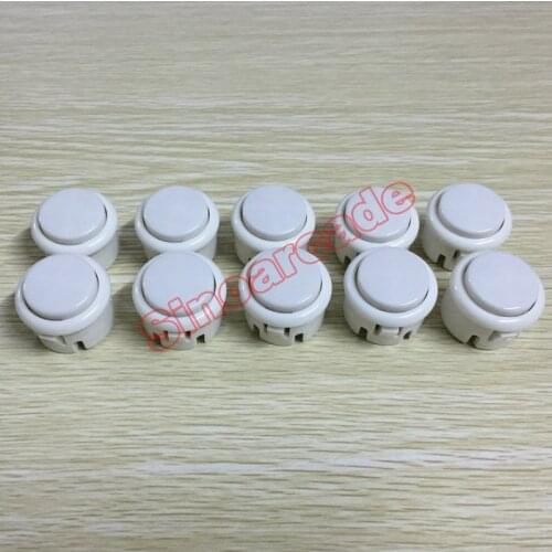 10 pcs 30mm Arcade Snap in Push Button Replacement for MAME JAMMA Multicade