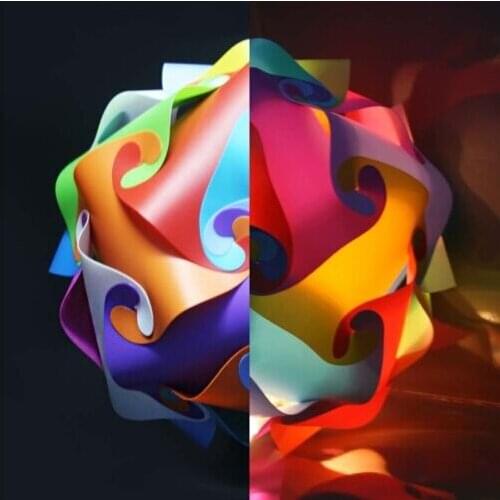 10 Set 300 Pieces 400MM Modern DIY Elements IQ Jigsaw Puzzle ZE Lamp Shade Ceiling LED Pendant Lamp Ball Light Lighting 110-240V