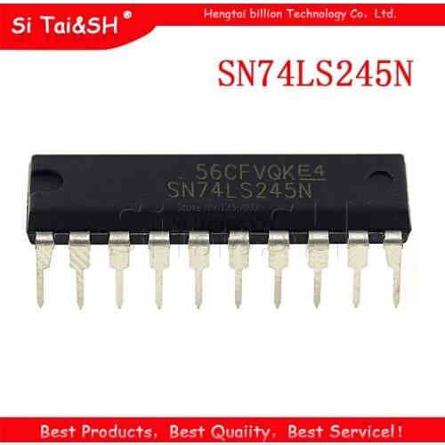 10PCS SN74LS245N DIP20 SN74LS245 DIP 74LS245N DIP-20 74LS245 HD74LS245P new and original IC