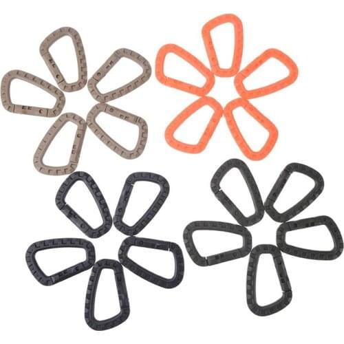 20pcs ITW Tactical Buckle Outdoor Mountaineering Light Medium Plastic Steel Quick Fastener Hunting Sports Bag Buckle Key D-ring