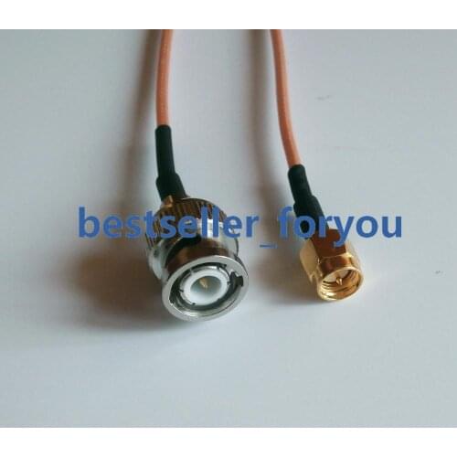 3 feet SMA Male Plug to BNC Male RF Pigtail Jumper Caxial Cable RG316 100cm