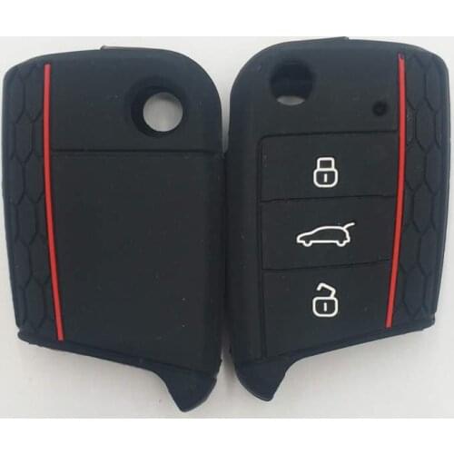 4PC Protective Silicone Remote Car Key Case Cover for Volkswagen VW POLO Tiguan Passat Golf EOS Scirocco Jetta MK6 Octavia