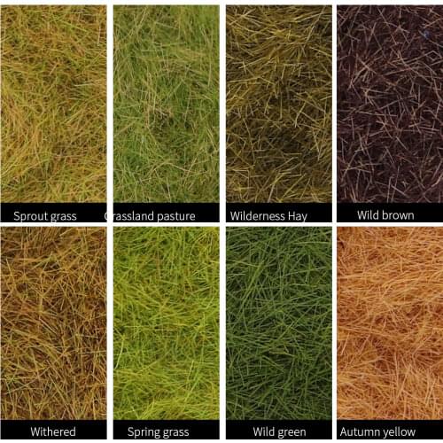 5MM STATIC GRASS Modeling Hobby Craft Accessory Miniature Scene Model Materia Turf Flock Lawn Nylon Grass Powder