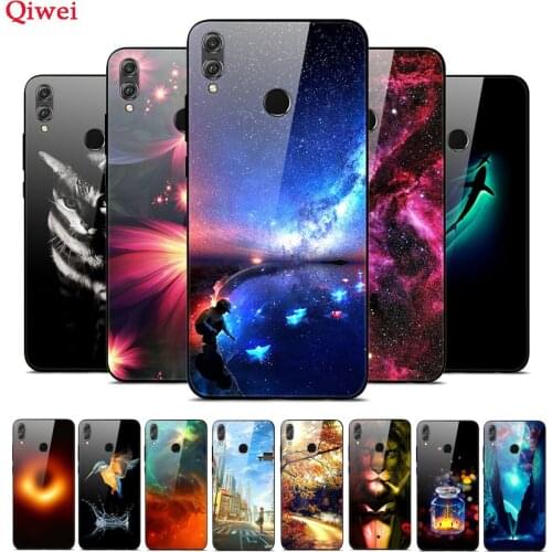 For Funda Huawei Honor 8X Case Tempered Glass Hard Back Cover For Huawei Honor 8X 8 X Honor8X X8 Case Silicone Soft Bumper Coque