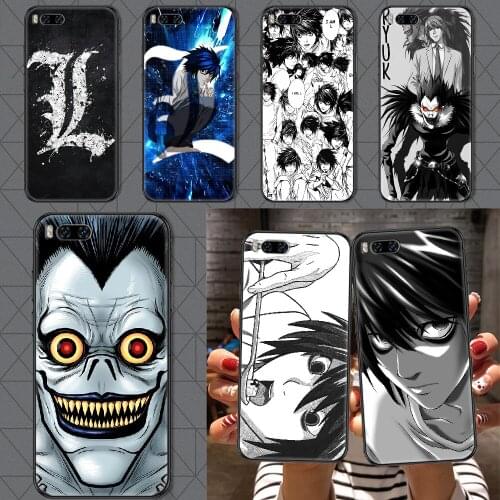 Death Note Anime L·Lawliet Phone case For Xiaomi Mi Max Note 3 A2 A3 8 9 9T 10 Lite Pro Ultra black soft back pretty funda