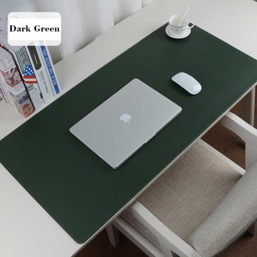 Double-sided PU Leather Mousepad Large Computer Desktop Mat Non-slip Waterproof Office Laptop Pad Can be Customized Size