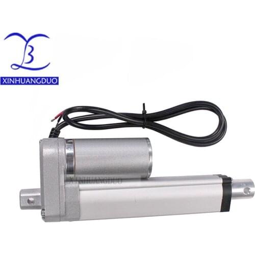 Electric Linear Actuator 12v/24V DC Motor 200mm Stroke Linear Motion Controller 5mm/s thrust 1500N Lift for Electric