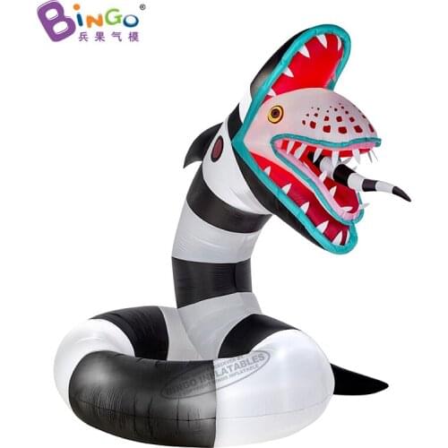 Customized 6m tall inflatable halloween snakes / large snake inflatable / horrible snake inflatable toys