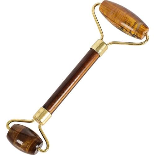 Facial Massage Roller New style natural tiger eye Practical Jade Face Anti Wrinkle Body Head Portable Beauty Health Care Tools