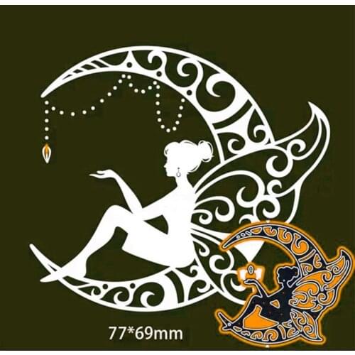 Moon Butterfly Fairy Metal Cutting Dies for DIY Scrapbooking Album Paper Cards Decorative Crafts Embossing Die Cu