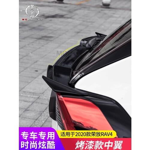 For 2019 2020 New Toyota RAV4 Spoiler High Quality ABS Material Car Rear Wing Lip Spoiler by Primer Color