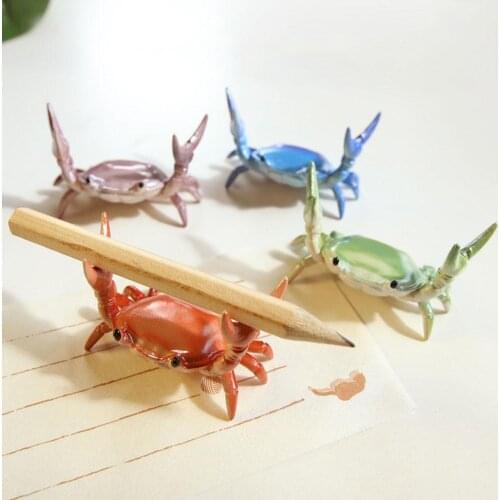 New Creative Crab Pen Holder Weightlifting Crab Pen Holder Can Be Used As A Desktop Ornament To Place Fountain Pens And Gel Pens