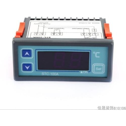 Water Chiller Digital Display Refrigeration and Heating Alarm Conversion Thermostat Microcomputer Thermostat STC-100A