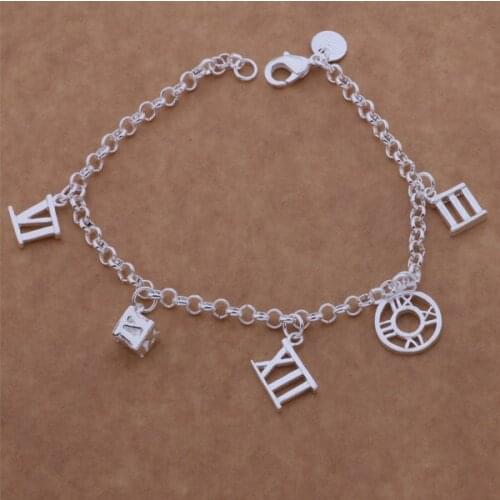 Wholesale High quality silver plated Fashion jewelry Bangles bracelet WB-125