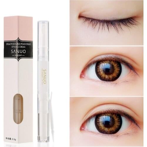 Pro Invisible Double Eyelids Big Eye Not Glue Transparent Eyelid Super Stretch Fold Lift Eyes Styling Cream T0797