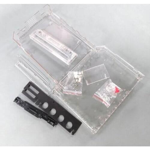 Transparent Host Shell Case Cover for Wii Replacement Case Cover Game Console Housing Shell
