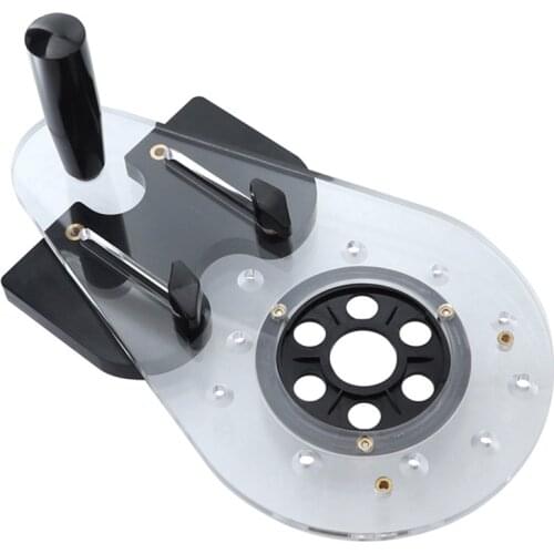 Universal Router Plate Template Guides Woodworking Milling Machine Base Plate with Screws, Hole Punch Locator 30x17.7x10cm