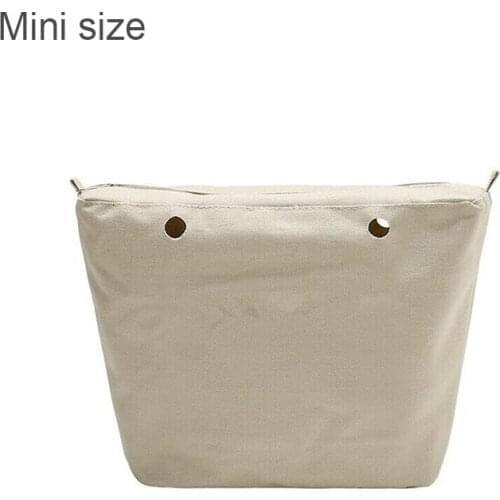 1 piece Waterproof Inner Lining Zipper Pocket for Mini Size for Obag canvas bag