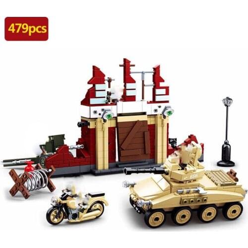 Military series World War II Soviet Battle of Stalingrad soldier weapon DIY Accessories Model Building Blocks Toys Gifts