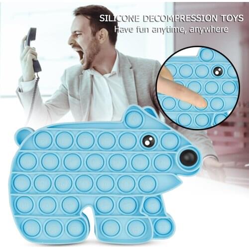Funny Push Bubble Sensory Interactive Toys Portable Silicone Stress Reliever Children Fun Pressure Reduction Toy dropshipping