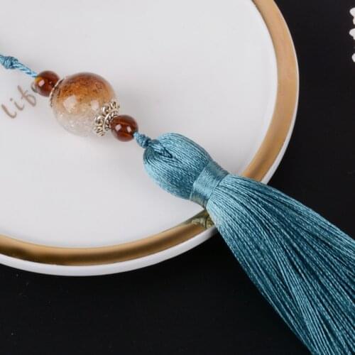 10Pcs/Lot Beads Cord Small Key Tassel Fringe Curtain Accessories DIY For Valance Tablecloth Cushion Sofa Key Tassels Tie Back