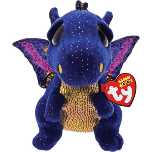 15cm Ty Saffire The Dragon Plush Animal Toys Stuffed Doll Gift