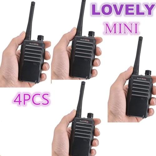4PCS PMR Walkie Talkie 5W Baofeng XUNLIBAO X1 Mini Two Way Radio Handheld Transceiver FRS Transceiver