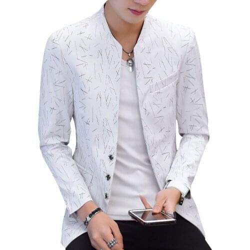 Large Size White Striped Blazer Mens Fashion Casual Jacket Men Slim Fit Blazer Wedding Party Jaqueta S-5XL 6XL