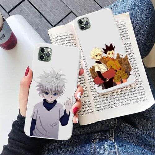 Hunter x Hunter anime JAPAN Phone Case Candy Color for iPhone 6 7 8 11 12 s mini pro X XS XR MAX Plus