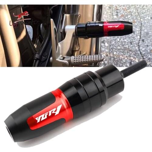 For Yamaha YZF-R1 YZFR1 YZF R1 R1M R1S YZF-R1M Motorcycle CNC Frame Crash Pads Exhaust Sliders Crash Protector With Logo