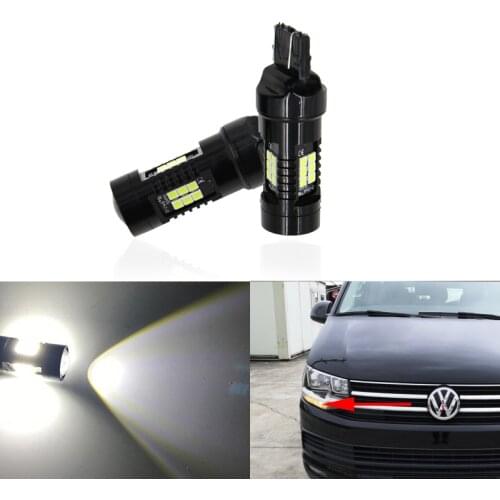 For VW Caravelle T6 2016 2017 2018 2019 2020 T20 7443 W3x16q W21/5W 7443LL Canbus Projector Led Daytime Running Light DRL Bulbs